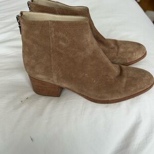 Women's Rag & Bone Tan Suede Ankle Boots Sz 37
